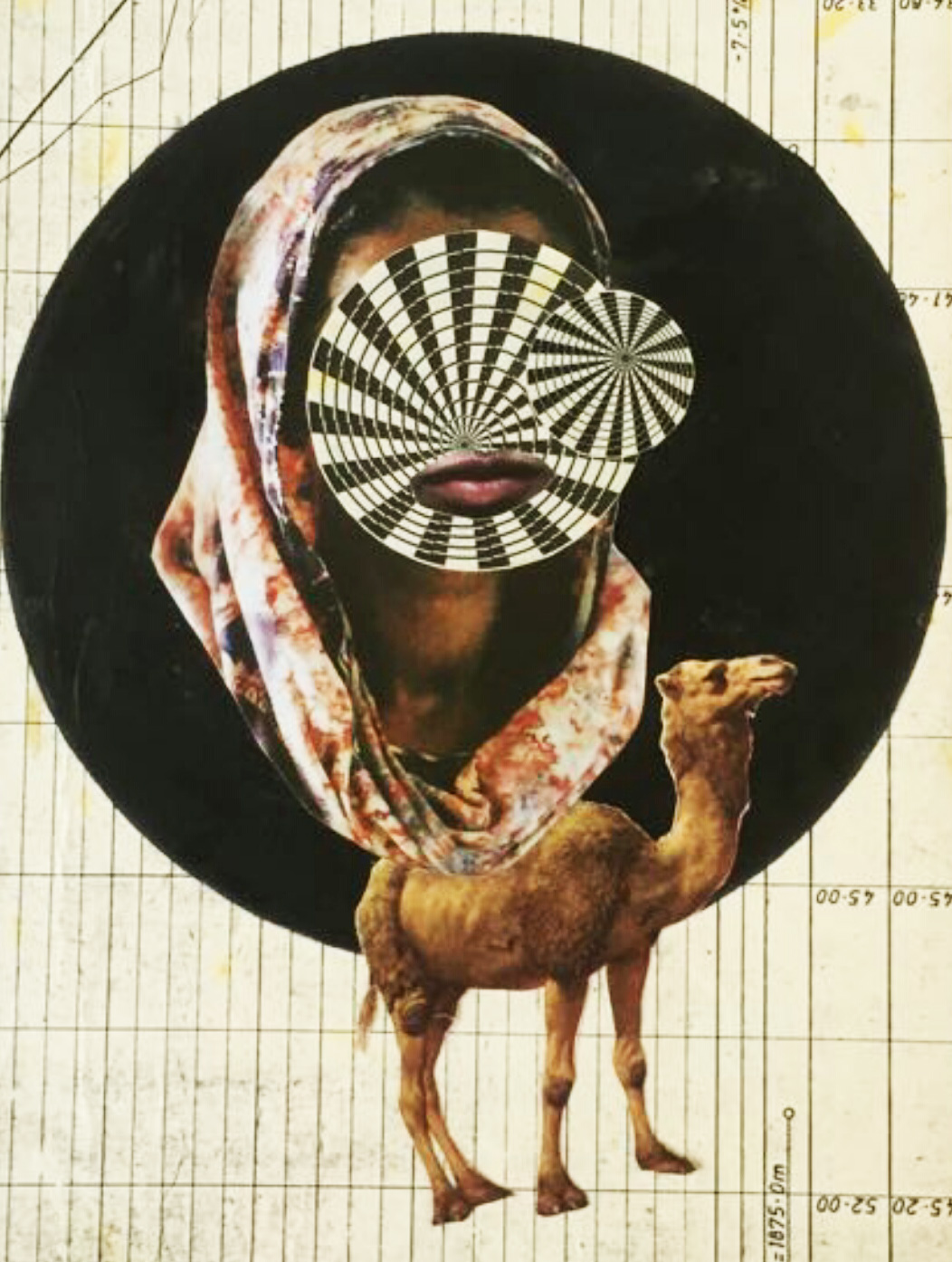 Cynthia Ngunjiri, Cosmic Nomad, collage