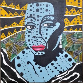 Simon Marui, 25, African pride, acrylic