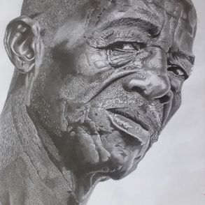 TREVOR WASUNA, 24, Mzee I, pencil