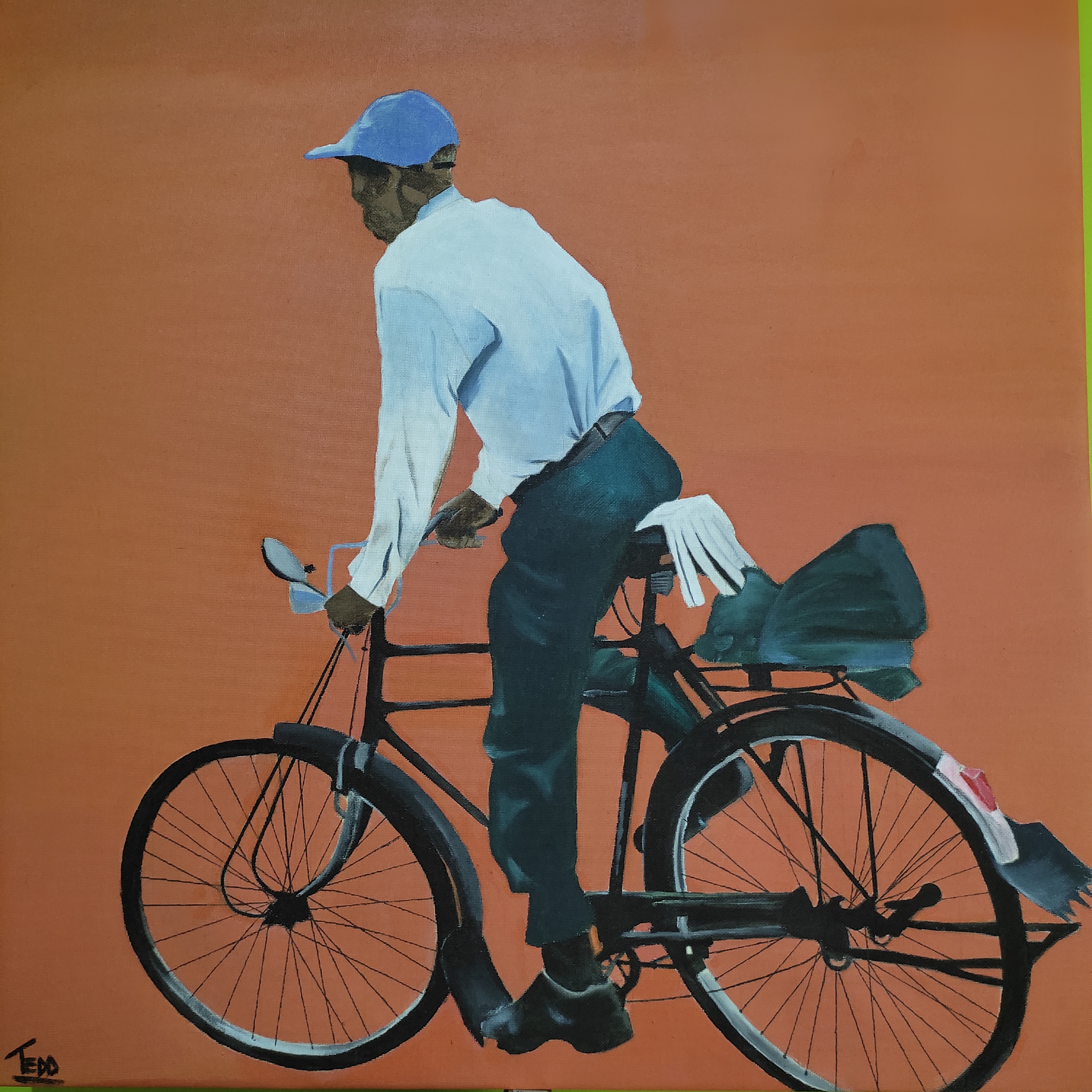 Tedd Mwaniki, 19, Boda man boda, acrylic