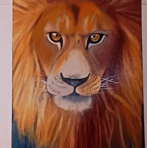 Ryan Mulati, 16, Lion King, oil on canvas, independent