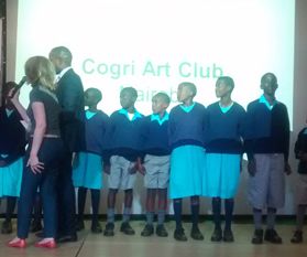 Children of COGRI Club receive their prize